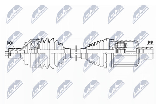 Nty antriebswelle npw 096 - antriebswelle, npw-me-096